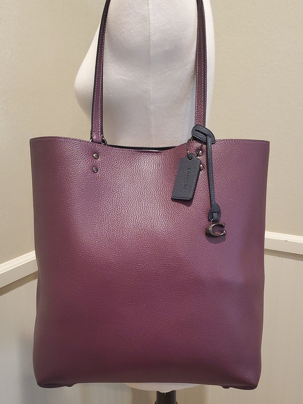 Like NEW Coach Plaza Tote In Boysenberry